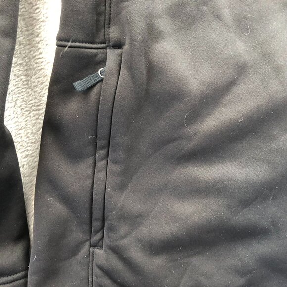 The North Face Mens Athletic Jacket Large Black Full-Zip Fleece Activewear Mock - Picture 9 of 15